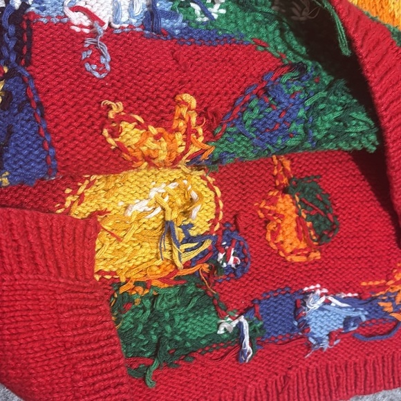 Vintage 1994 Raincoat Duck Sweater The Eagle's Eye W S~M - Picture 6 of 7